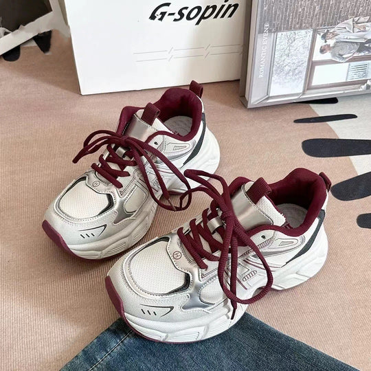 Damen Sportliche Sneakers mit atmungsaktivem Obermaterial und stabiler Profilsohle R&B