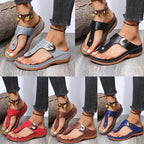 Damen Komfortable Zehentrenner-Sandalen mit modischem Riemen-Design R&B