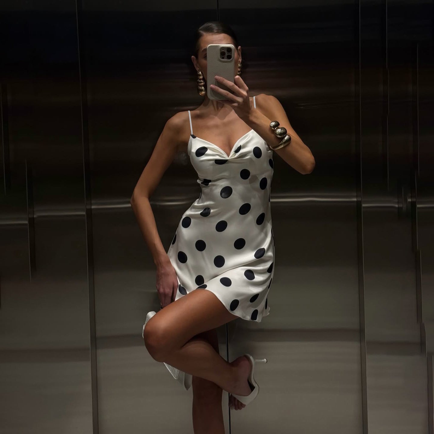 Damen Freizeitlesen mit elegantem Punktmuster R&B