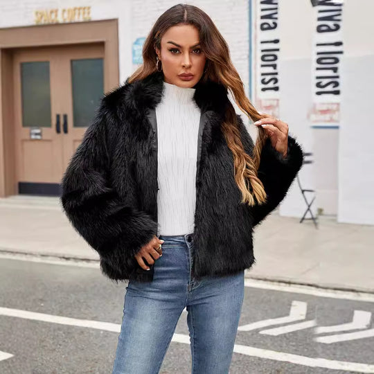Damen Kunstfelljacke R&B