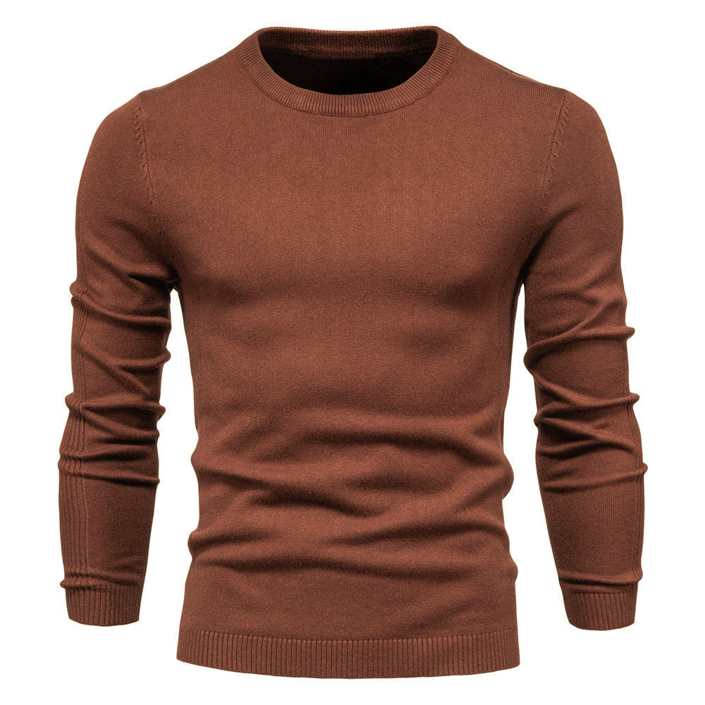 Herren Rundhals Pullover aus hochwertiger Baumwolle R&B