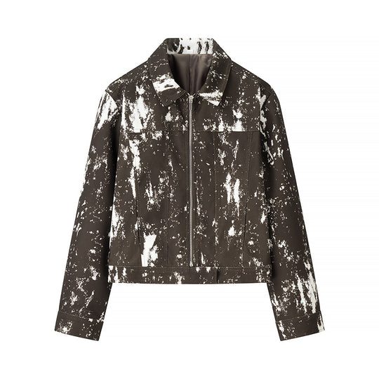 Damen lässige Utility-Jacke mit auffälligem Farbdesign R&B