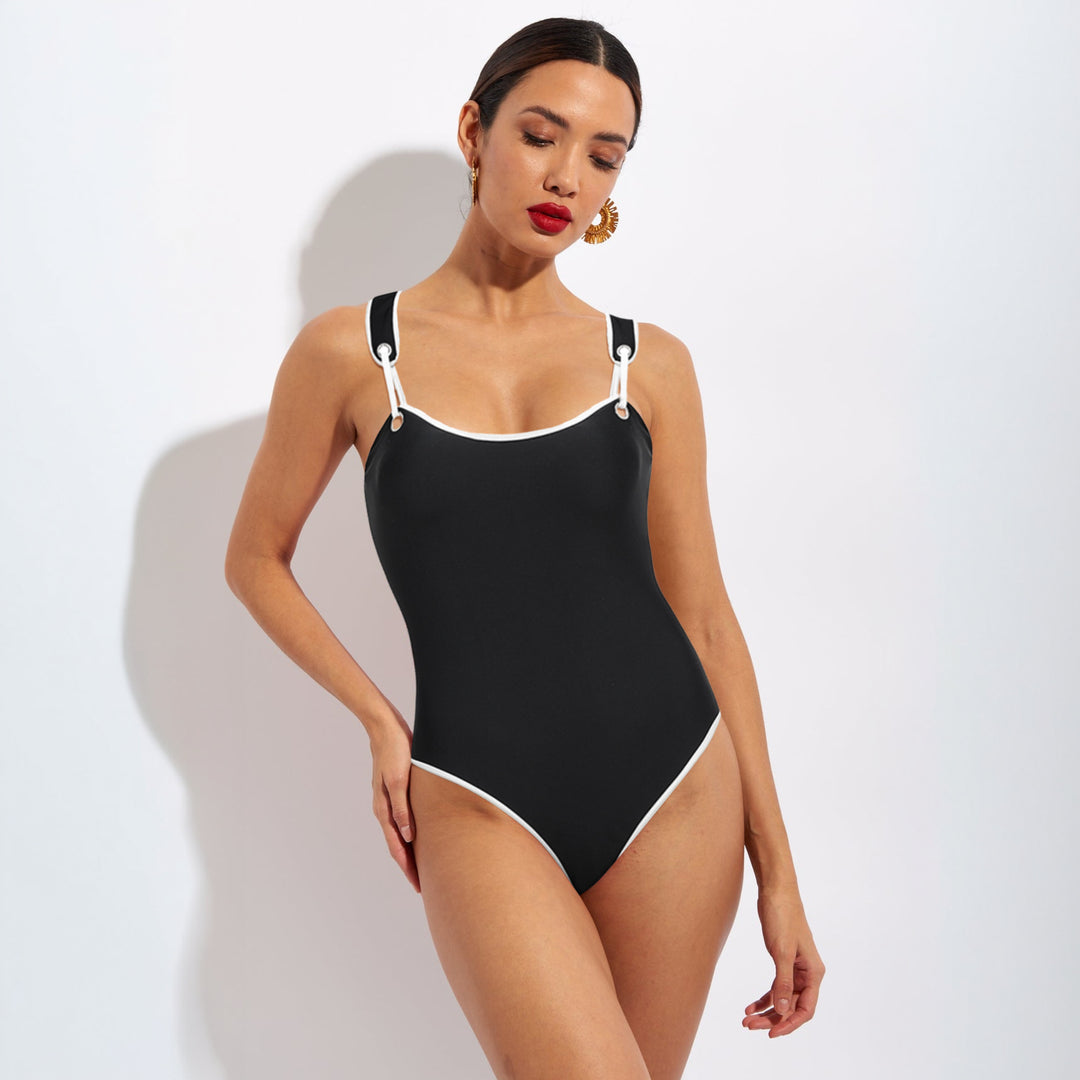 Damen Hochwertiger Einteiler Badeanzug mit sportlichem Design R&B