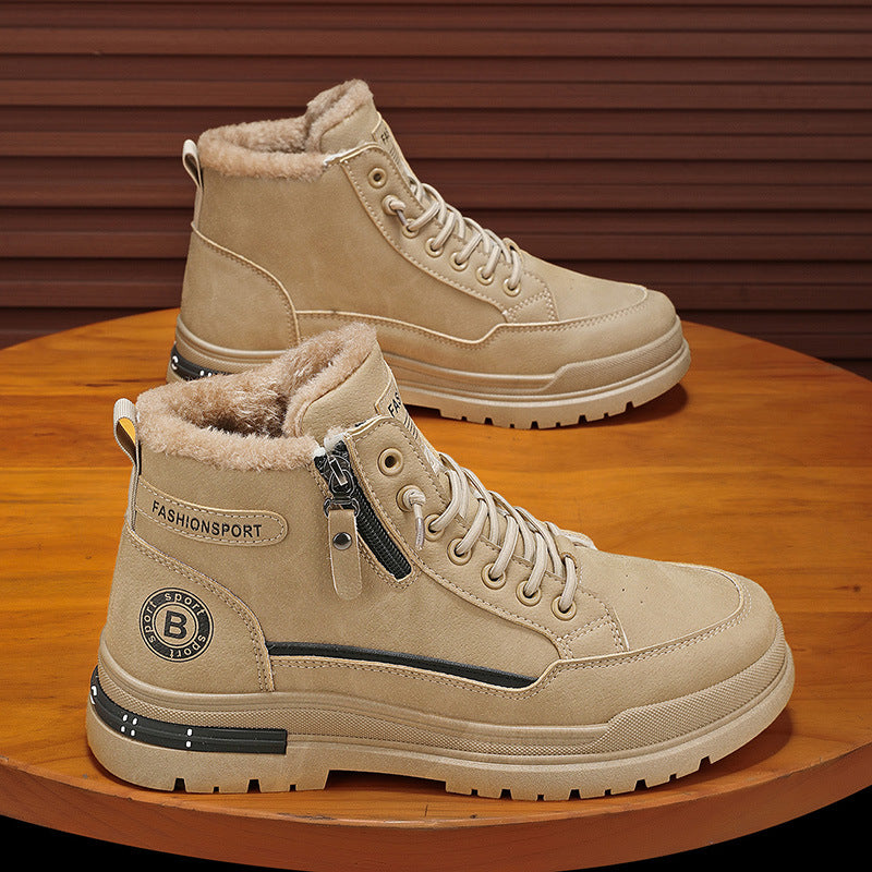 Damen gefütterte Winterboots mit modischem Design und rutschfester Sohle R&B
