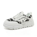 Damen Chunky Sneakers mit lässigem Leoparden-Design und komfortabler Dämpfung R&B