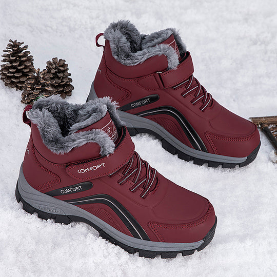 Damen wasserfeste Winterstiefel mit isolierendem Futter und rutschfester Sohle R&B