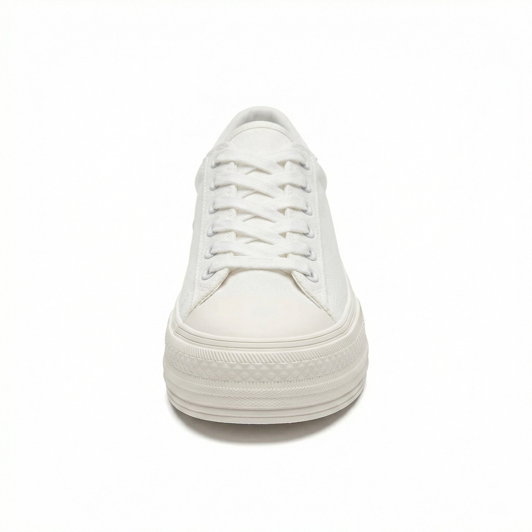 Stilvolle Weiße Damen Canvas Sneaker Bequeme Stoffschuhe für jeden Rock