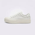 Stilvolle Weiße Damen Canvas Sneaker Bequeme Stoffschuhe für jeden Rock
