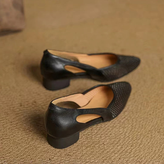 Damen elegante Ballerinas mit atmungsaktivem Lochdesign R&B