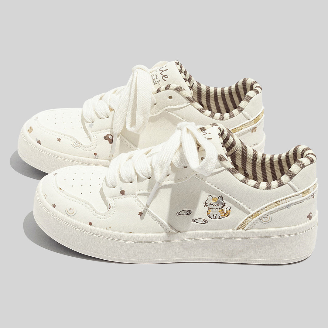 Damen Sneakers mit tierischem Motiv und atmungsaktiver Oberfläche R&B