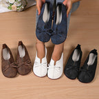 Damen Ballerinas mit modischem Schleifendesign und bequemer Sohle R&B