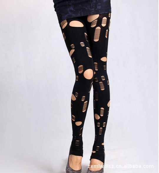 Damen High-Style Leggings mit dynamischen Cut-Outs R&B