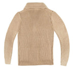 Damen Strickjacke mit Schalkragen und Knopfverschluss R&B
