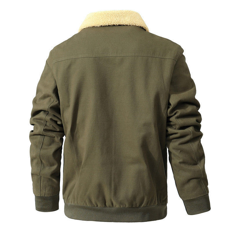 Herren modische Jacke mit luxuriösem Fleecefutter