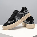 Damen Sneakers mit innovativem Karo-Design und rutschfester Sohle R&B