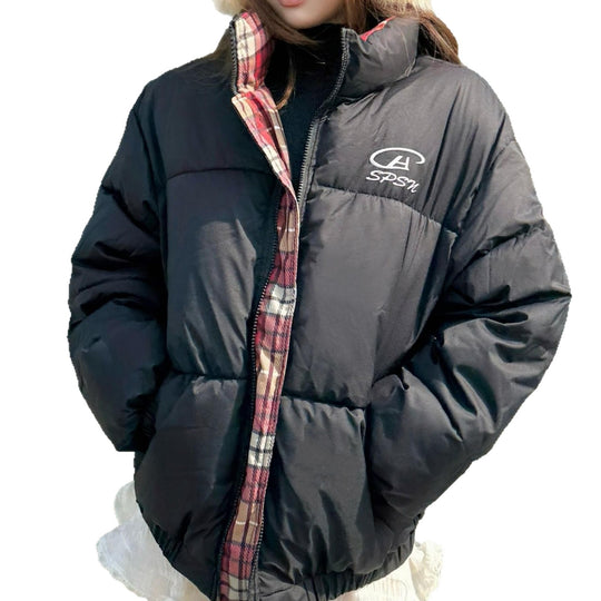 Damen Daunenjacke mit hohem Kragen und praktischem Reißverschluss R&B
