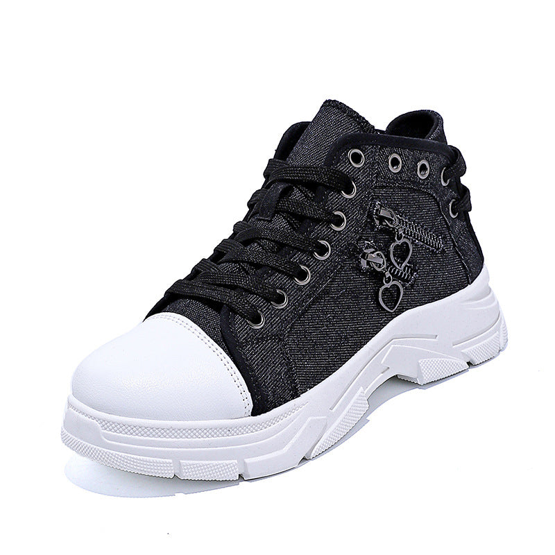 Damen modische Sneakers mit gewebtem Obermaterial und auffälligen Akzenten R&B