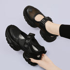 Damen Sportliche Komfort-Sneaker mit verstellbarem Riemen und dämpfender Sohle R&B