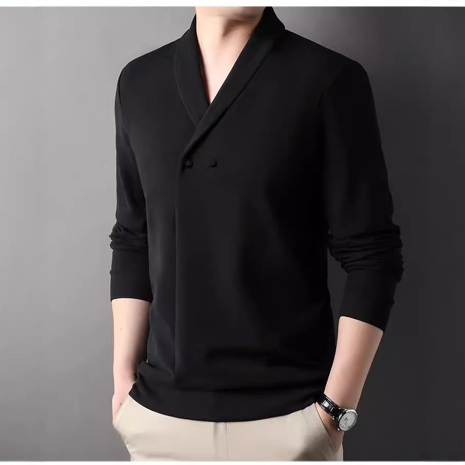 Herren Freizeitjacke mit modernem Schalkragen und praktischen Knöpfen R&B