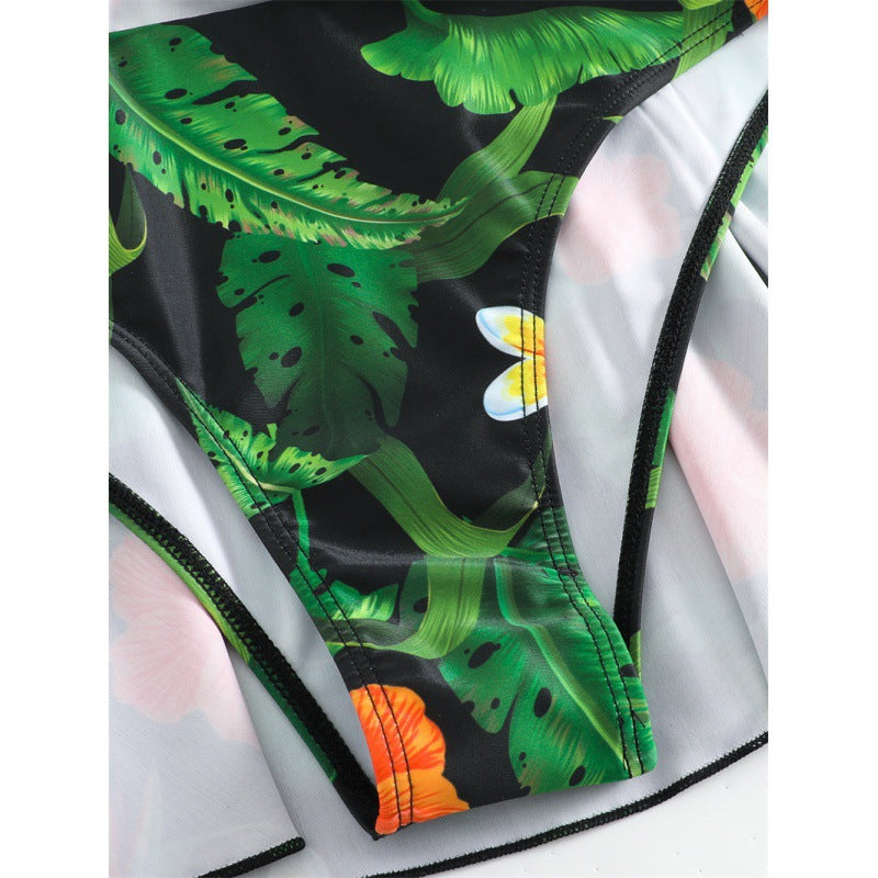 Damen Badeanzug mit floralem Design R&B
