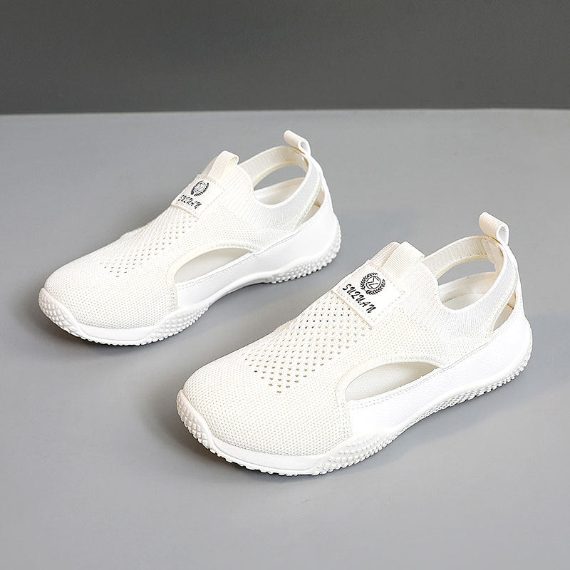 Damen Atmungsaktive Freizeitschuhe mit elastischem Einstieg und rutschfester Sohle R&B