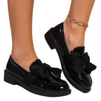 Damen elegante Slipper mit modischer Schleifenverzierung R&B