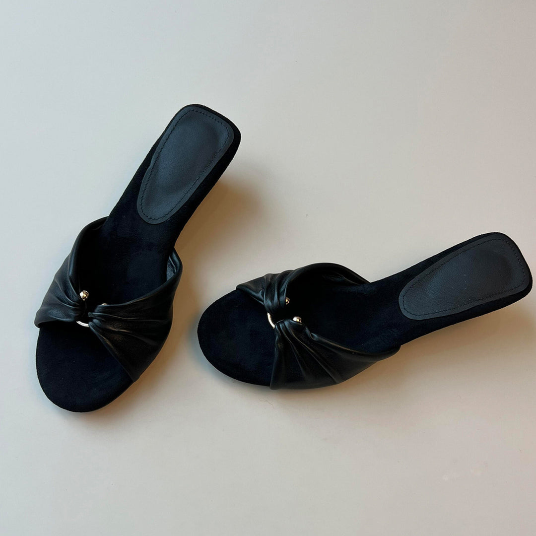 Damen Pantoletten mit elegantem Knoten-Design und komfortabler Fußbettgestaltung R&B