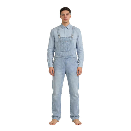 Herren Lässige Baumwoll-Latzhose R&B