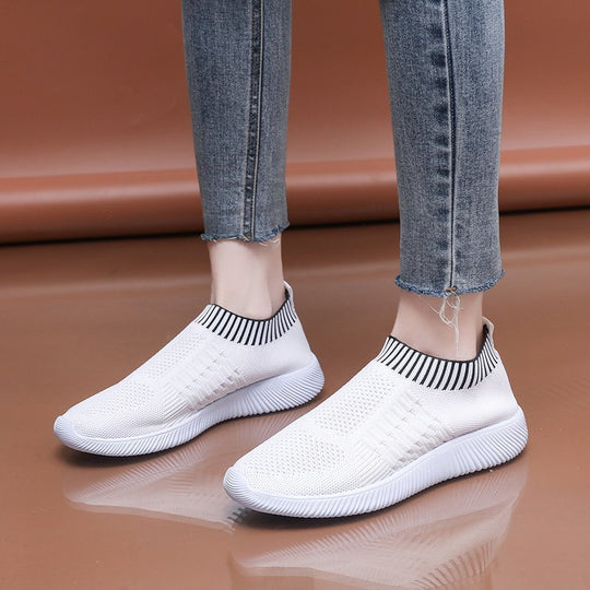 Damen Atmungsaktive Slip-On Sportschuhe mit flexibler Sohle R&B