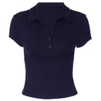 Damen Kurzärmliges Poloshirt mit taillierter Passform R&B