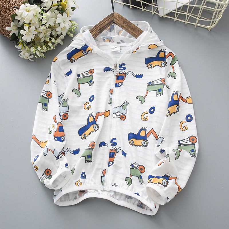 Unisex nan leichte atmungsaktive Kinder Dinosaurier Druck Kapuzenjacke mit Reißverschluss vorne R&B