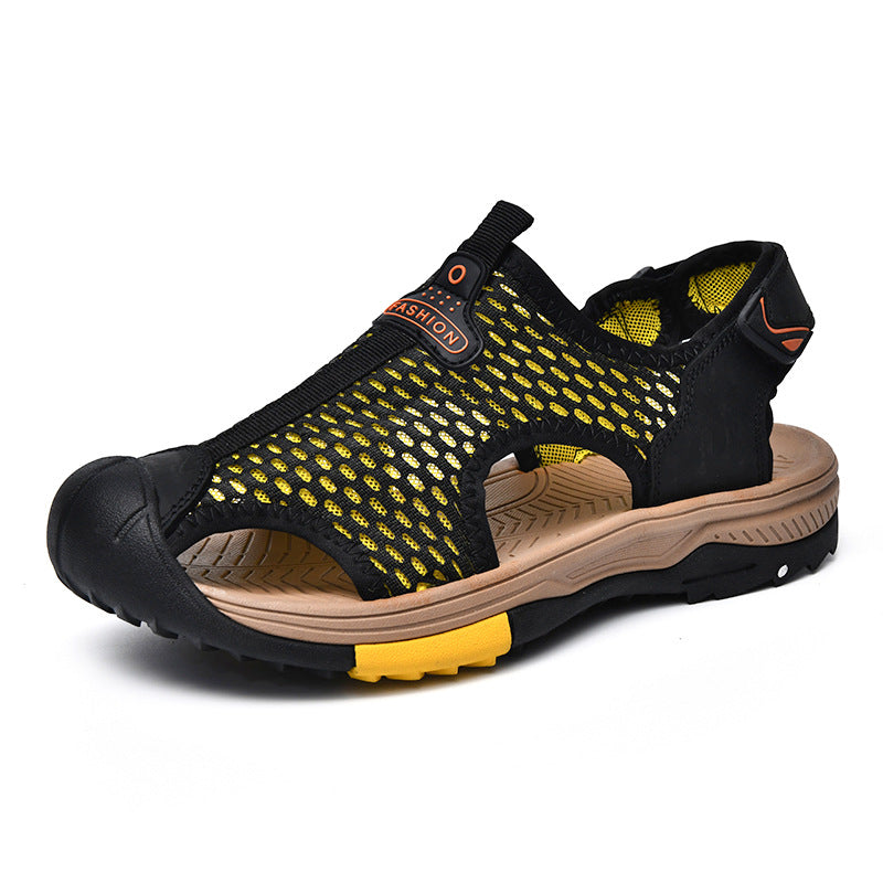 Herren Atmungsaktive Outdoor-Sandalen mit rutschfester Sohle und verstellbarem Riemen R&B