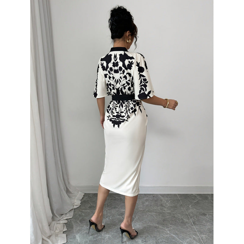 Damen Kimono-Style Kaftan-Kleid R&B