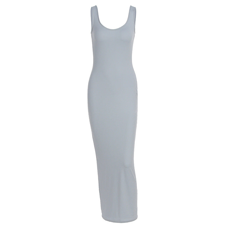 Damen Figurbetontes Maxikleid aus hochwertigem Jerseystoff R&B