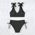 Damen Hochtaillierter Bikini mit verstellbaren Trägern