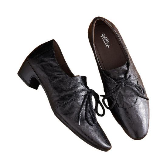 Damen Elegante und bequeme Schnürschuhe mit Blockabsatz R&B