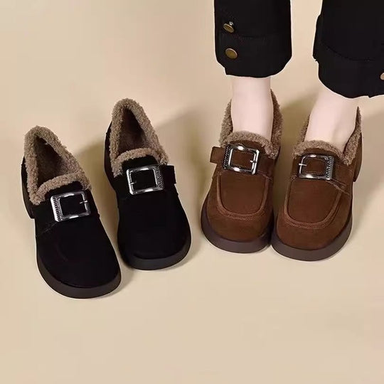 Damen Bequeme Stiefeletten mit komfortablem Innenfutter und dekorativem Schnallenverschluss R&B
