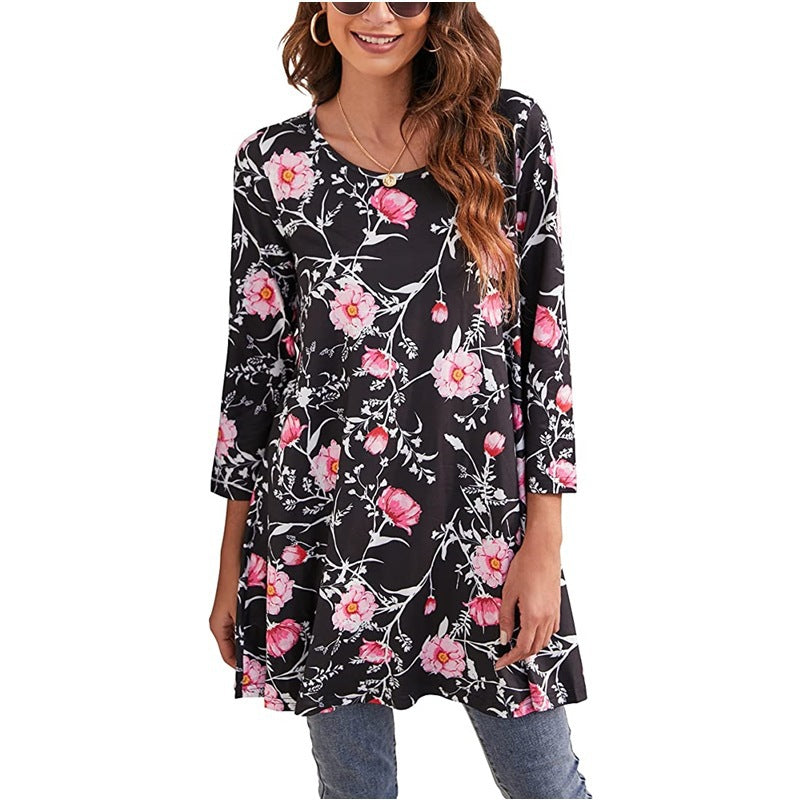 Damen Tunika mit einzigartigem Mandala-Druck R&B