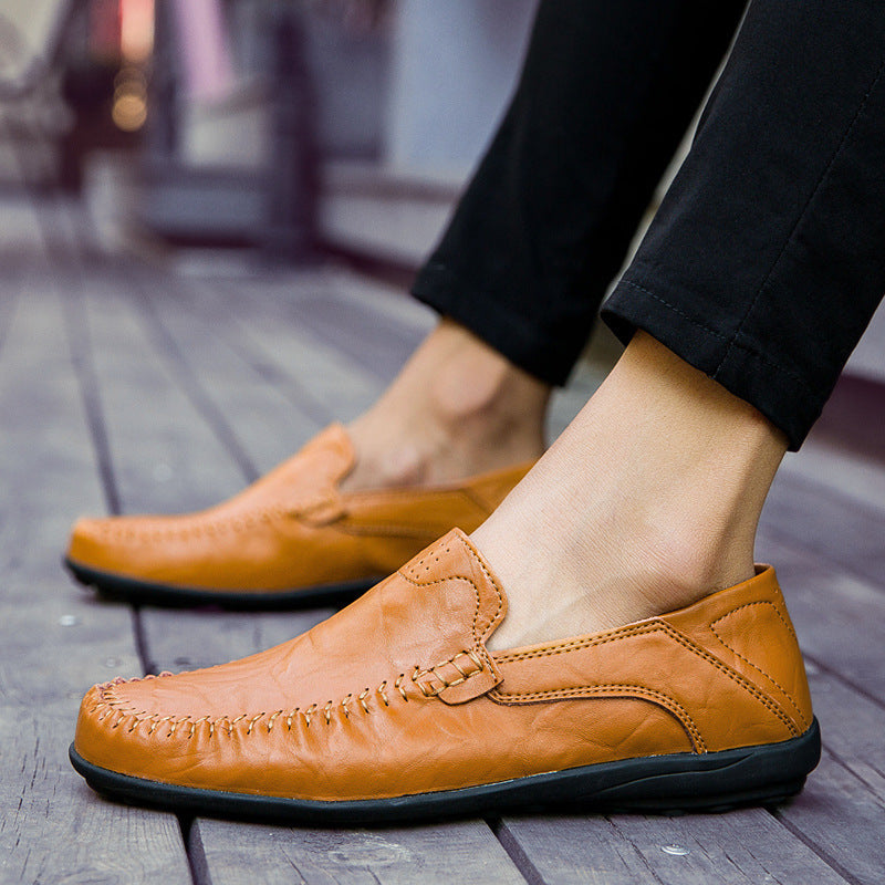 Damen Elegante Mokassins aus hochwertigem Leder mit handgenähten Details R&B