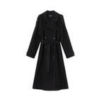Damen eleganter und stylischer Trenchcoat mit taillierbarem Gürtel R&B