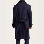 Herren eleganter Wool Peacoat R&B
