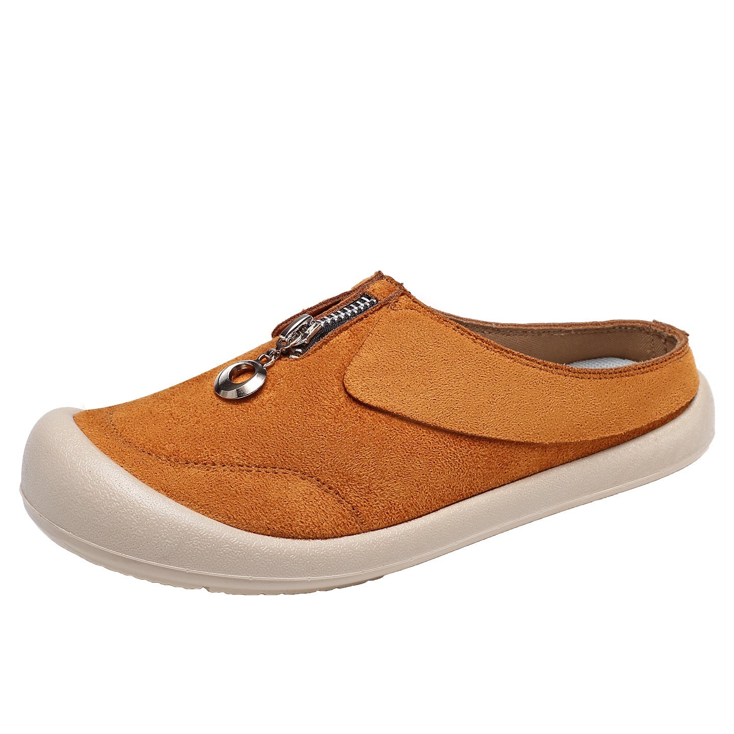 Damen modische Clogs mit praktischer Reißverschlussöffnung und rutschfester Sohle R&B