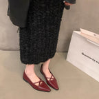 Damen elegante Ballerinas mit gekreuztem Riemchen R&B