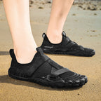 Damen Aqua-Fitness-Schuhe mit elastischen Riemen und atmungsaktivem Obermaterial R&B