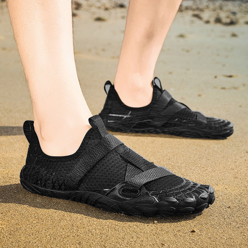 Damen Aqua-Fitness-Schuhe mit elastischen Riemen und atmungsaktivem Obermaterial R&B