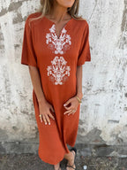 Damen Sommerliches Kleid mit aufwendiger Stickerei R&B