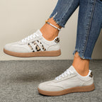 Damen Sneakers mit stylischem Leo-Design und bequemer Dämpfung R&B