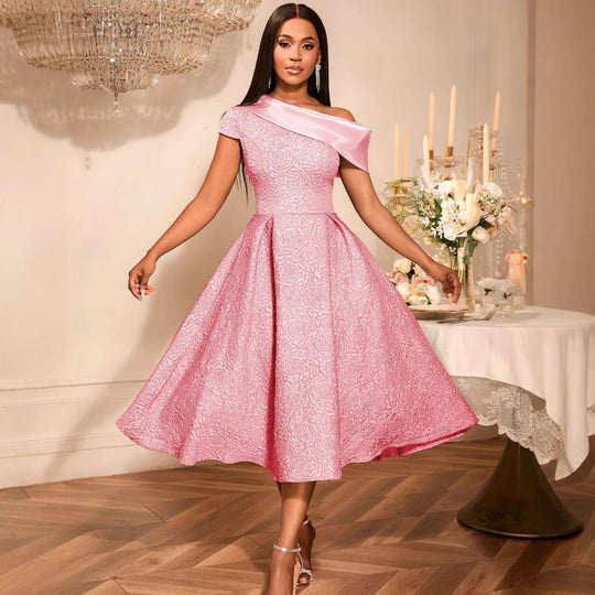Damen elegantes A-Linien Kleid R&B