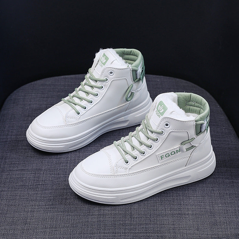 Damen Hohe Sneakers mit kuscheligem Innenfutter und sportivem Design R&B