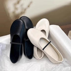 Damen feine Ballerinas mit elastischem Fesselband R&B